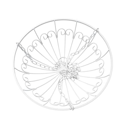 OFFSCH 1 Stück Pflanzer mit Seil Anlage Gemüse hängender Pflanzenständer im Freien Korb Hängender Topf bürodeko küchendekoration whitn Blumenschlinge Retro hängender Blumentopf Eisen Weiß OFFSCH 1 Stück Pflanzer mit Seil Anlage Gemüse hängender Pflanzenständer im Freien Korb Hängender Topf bürodeko küchendekoration whitn Blumenschlinge Retro hängender Blumentopf Eisen Weiß von OFFSCH