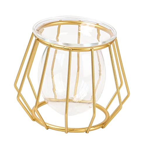 OFFSCH Moderne Geometrische Goldene Vase Knospe in Dekorativer Vase Für Den Schreibtisch Eisenblumenvase Hydrokulturpflanzentopf Kreativer Blumenbehälter von OFFSCH