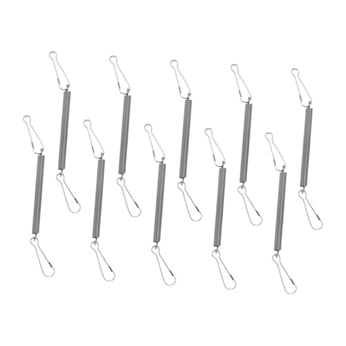 OFFSCH 10Stücke Federhaken für Kaninchenkäfige Einstellbare Clips zur Sicheren Befestigung von Trinkflaschen und Futterspendern für Kleintiere Wie Hamster OFFSCH 10Stücke Federhaken für Kaninchenkäfige Einstellbare Clips zur Sicheren Befestigung von Trinkflaschen und Futterspendern für Kleintiere Wie Hamster von OFFSCH