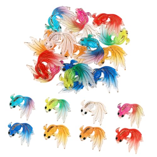 OFFSCH 15 Stück Teiliges Dekorative Goldfischfiguren Kunstaccessoires für Kognitive Spielzeuge Deko Element für Aquarien und Mikrolandschaften OFFSCH 15 Stück Teiliges Dekorative Goldfischfiguren Kunstaccessoires für Kognitive Spielzeuge Deko Element für Aquarien und Mikrolandschaften von OFFSCH