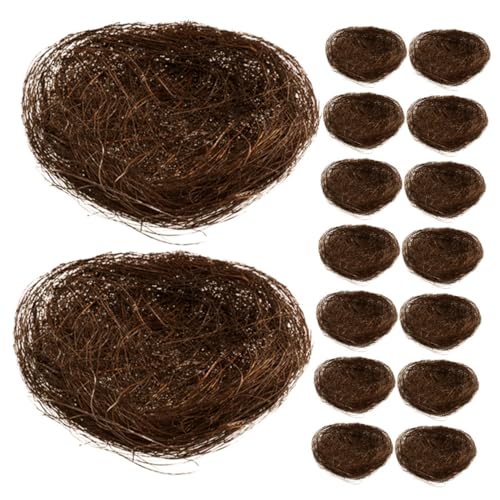 OFFSCH 16Pcs Simulierte Vogel Nest Garten Decor Künstliche Vogel Häuser Nest Ornamente für Fotografie OFFSCH 16Pcs Simulierte Vogel Nest Garten Decor Künstliche Vogel Häuser Nest Ornamente für Fotografie von OFFSCH