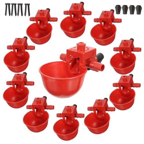 OFFSCH Tränkenwärmer Für Hühner Geflügeltränke Automatische Wasserspender Für Tauben Hühnertränke Becher Robustes Abs-Material von OFFSCH