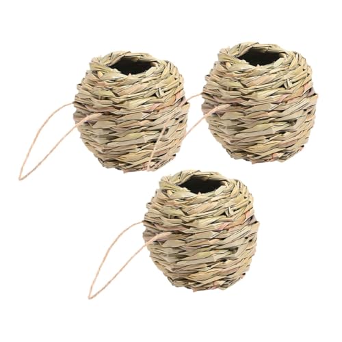 OFFSCH 3er-Pack Vogelhäuschen Aus Natürlichem Für Kolibris Und Vögel Nistkasten Für Sittiche Garten- Und Balkondekor Handgewebt Kleiner Vogelkäfig OFFSCH 3er-Pack Vogelhäuschen Aus Natürlichem Für Kolibris Und Vögel Nistkasten Für Sittiche Garten- Und Balkondekor Handgewebt Kleiner Vogelkäfig von OFFSCH