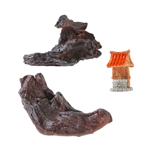 OFFSCH 3stücke Aquarium-stammdekoration Aus Naturholz Für Süßwasser Natürliche Dekoration Für Betta-Fische Terrarium-Ornament Mit AST Und Versteck Für Fische Und Reptilien von OFFSCH