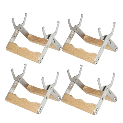 OFFSCH 4 Stück Teiliges Edelstahl Rahmenheber mit Holzgriff Universeller Rahmenrahmengreifer für Präzises Bienenschonendes Handling von Wabenrahmen Vielseitiges Zubehör für Imker OFFSCH 4 Stück Teiliges Edelstahl Rahmenheber mit Holzgriff Universeller Rahmenrahmengreifer für Präzises Bienenschonendes Handling von Wabenrahmen Vielseitiges Zubehör für Imker von OFFSCH
