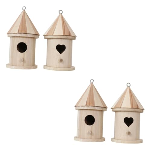 OFFSCH 4stücke Unvollendete Holzvogel-Nest Dekoration Kreative Vogelhäuser Für Garten Und Heim Zum Bemalen Und Personalisieren Für Hochzeiten Und Feste OFFSCH 4stücke Unvollendete Holzvogel-Nest Dekoration Kreative Vogelhäuser Für Garten Und Heim Zum Bemalen Und Personalisieren Für Hochzeiten Und Feste von OFFSCH