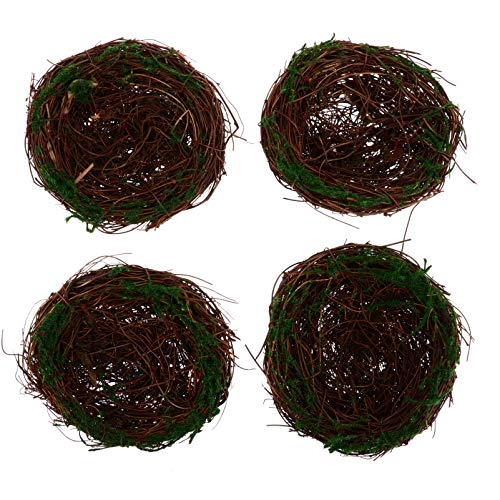 OFFSCH 5stücke Rattan Vögel Nester Leichte Handwerkskunst Für Osterdekoration Und Fotorequisiten Für Kleine Gegenstände Wie Süßigkeiten Und Eier von OFFSCH