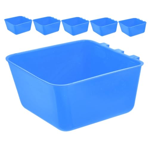 OFFSCH 6 Stück Hängende Vogelkäfig-wasserzufuhr, Verdickte Tierfutterschüssel, Futternapf Für Haustiere, Wassernapf Für Kaninchen, Vögel, Hühnerstall, Trinkbecher Für Kleintiere von OFFSCH