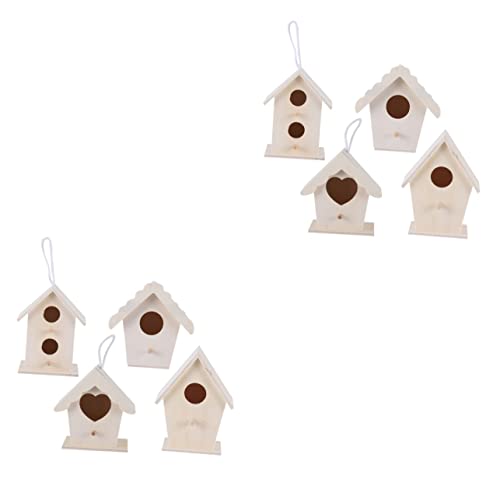 OFFSCH 8 STK Vogelnest aus Holz hängende Vogelhausdekoration bemalbares vogelhaus Vogelnisthaus vogelhäuser für Balkon Vogelhaus Dekoration Wohnkultur Nestverzierung Heimdekoration Bambus OFFSCH 8 STK Vogelnest aus Holz hängende Vogelhausdekoration bemalbares vogelhaus Vogelnisthaus vogelhäuser für Balkon Vogelhaus Dekoration Wohnkultur Nestverzierung Heimdekoration Bambus von OFFSCH
