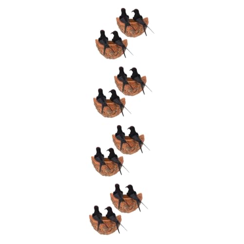 OFFSCH 8 Sätze Simuliertes Schwalbennest Künstliches Schwalbennest Simulationsvogelfigur Simulation Vogelnest Baum-Vogel-Ornamente Vogelnestfiguren Ostereier-dekorationsset Schaum OFFSCH 8 Sätze Simuliertes Schwalbennest Künstliches Schwalbennest Simulationsvogelfigur Simulation Vogelnest Baum-Vogel-Ornamente Vogelnestfiguren Ostereier-dekorationsset Schaum von OFFSCH
