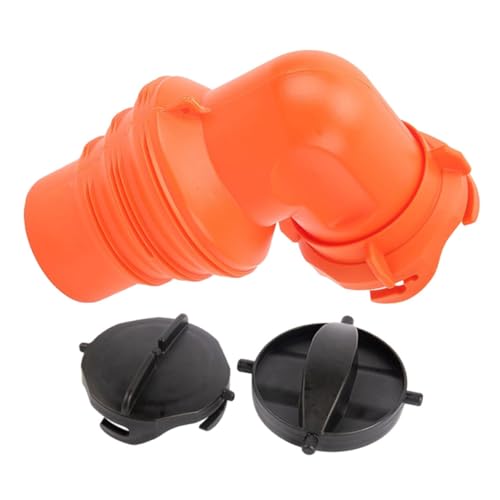 OFFSCH Abwasserschlauch Winkeladapter Auslaufsicherer PVC für Wohnmobil Abwasserrohre Einfache Installation Sicherer Sitz für Hygienische Umgebung von OFFSCH