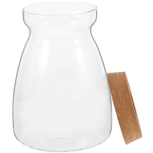 OFFSCH Dekorative Glasvase Für Sukkulenten Transparente Pflanzenhalterung Für Hochzeitsfeiern Stilvolle Blumenvase Für Mikro Landschaften Mit Loch Und Korken Ökologische OFFSCH Dekorative Glasvase Für Sukkulenten Transparente Pflanzenhalterung Für Hochzeitsfeiern Stilvolle Blumenvase Für Mikro Landschaften Mit Loch Und Korken Ökologische von OFFSCH
