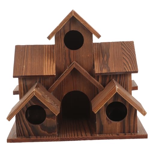OFFSCH Holz Vogelhaus Mini Vogelhaus Deko Für Garten Haus Nistkasten Aus Holz Vogelnest Für Kleine Vögel OFFSCH Holz Vogelhaus Mini Vogelhaus Deko Für Garten Haus Nistkasten Aus Holz Vogelnest Für Kleine Vögel von OFFSCH