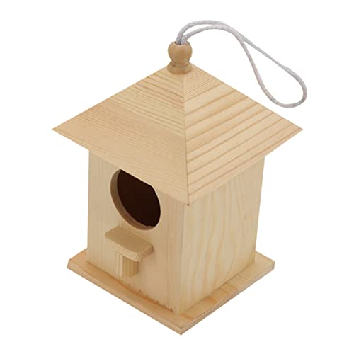 OFFSCH Holz Vogelnest Garten Vogelfutterspender Vogelzubehör Langlebig Und Sicher Für Vögel OFFSCH Holz Vogelnest Garten Vogelfutterspender Vogelzubehör Langlebig Und Sicher Für Vögel von OFFSCH