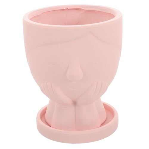 OFFSCH Eleganter Blumentopf Aus Keramik in Abstrakter Blumenform Dekoration Für Den Schreibtisch Im Homeoffice OFFSCH Eleganter Blumentopf Aus Keramik in Abstrakter Blumenform Dekoration Für Den Schreibtisch Im Homeoffice von OFFSCH