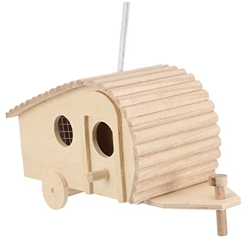 OFFSCH Vogelhäuschen Aus Holz Vogelnistkasten Seil Für Den Lebensraum Kleiner Vögel Im Garten OFFSCH Vogelhäuschen Aus Holz Vogelnistkasten Seil Für Den Lebensraum Kleiner Vögel Im Garten von OFFSCH
