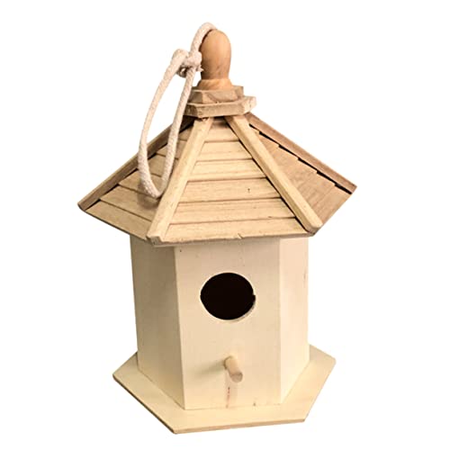 OFFSCH Handgefertigtes Vogelhäuschen Aus Holz Zum Aufhängen Nest für bis Mittelgroße Vögel Gartendekoration Vogelhäuschen Heimdekoration OFFSCH Handgefertigtes Vogelhäuschen Aus Holz Zum Aufhängen Nest für bis Mittelgroße Vögel Gartendekoration Vogelhäuschen Heimdekoration von OFFSCH