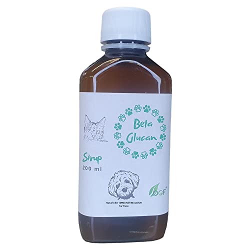 OGF® Beta-Glucan Sirup 200 ml Immunbooster im Sirup für Hunde, Katzen, Pferde 100% natürlich und vegan von OGF