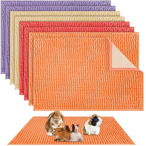 OGMBI Meerschweinchen-Käfig-Auskleidung, waschbar, für Meerschweinchen, wiederverwendbar, Fleece, rutschfest, saugfähige Decke für Kaninchen, Chinchillas, Hamster, 8 Stück, 60 x 40 cm (verschiedene OGMBI Meerschweinchen-Käfig-Auskleidung, waschbar, für Meerschweinchen, wiederverwendbar, Fleece, rutschfest, saugfähige Decke für Kaninchen, Chinchillas, Hamster, 8 Stück, 60 x 40 cm (verschiedene von OGMBI