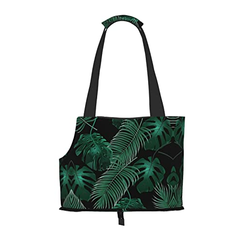 Banana Leaf Grün Faltbare Hundetragetasche, Tragetasche, geeignet für Welpen, kleine Hunde und Katzen für Outdoor Reisen Banana Leaf Grün Faltbare Hundetragetasche, Tragetasche, geeignet für Welpen, kleine Hunde und Katzen für Outdoor Reisen von OGNOT