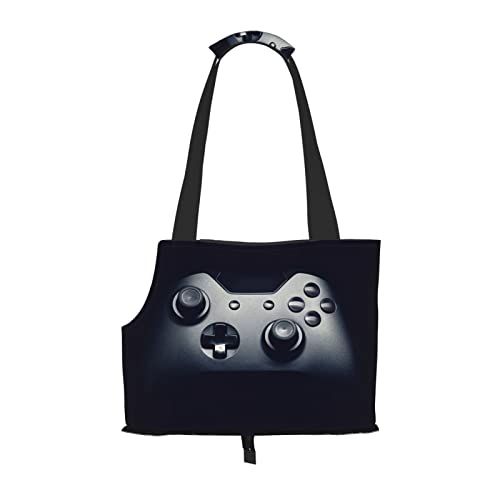 Gaming Controller Muster Faltbare Hundetragetasche Geldbörse Tragetasche Geeignet für Welpen, kleine Hunde und Katzen für Outdoor Reisen von OGNOT