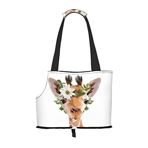 Giraffe Faltbare Hundetragetasche, Tragetasche, geeignet für Welpen, kleine Hunde und Katzen für Outdoor-Reisen Giraffe Faltbare Hundetragetasche, Tragetasche, geeignet für Welpen, kleine Hunde und Katzen für Outdoor-Reisen von OGNOT