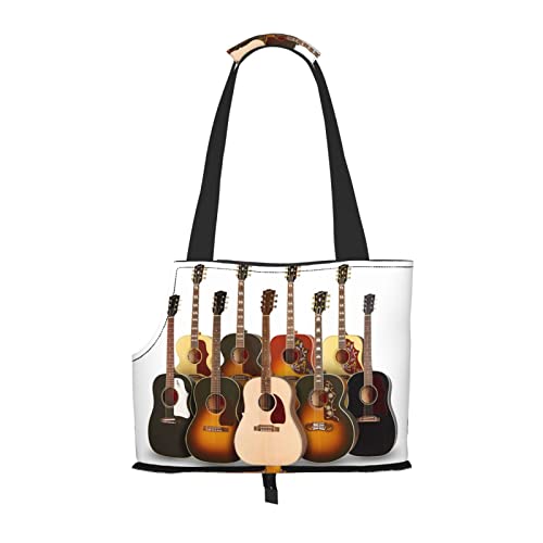 Gitarre Faltbare Hundetragetasche, Tragetasche, geeignet für Welpen, kleine Hunde und Katzen für Outdoor Reisen von OGNOT