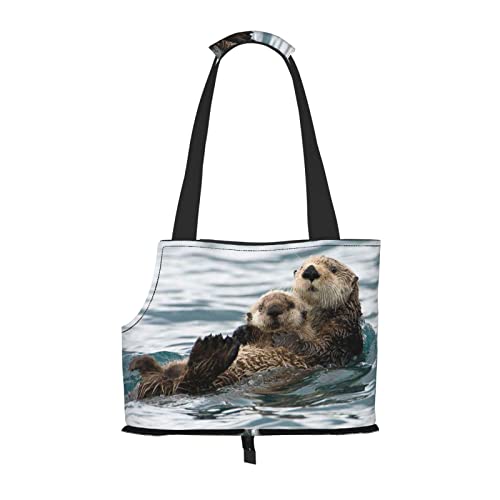 Otter Faltbare Hundetragetasche, Tragetasche, geeignet für Welpen, kleine Hunde und Katzen für Outdoor-Reisen von OGNOT