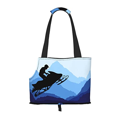 Snowmobile Faltbare Hundetragetasche, Tragetasche, geeignet für Welpen, kleine Hunde und Katzen für Outdoor-Reisen von OGNOT