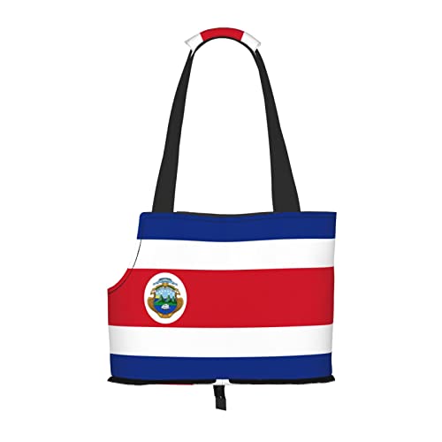 Tragetasche für kleine Hunde und Katzen, Motiv: Costa Rica Flagge, weich, für U-Bahn/Shopping/Wandern/Reisen von OGNOT