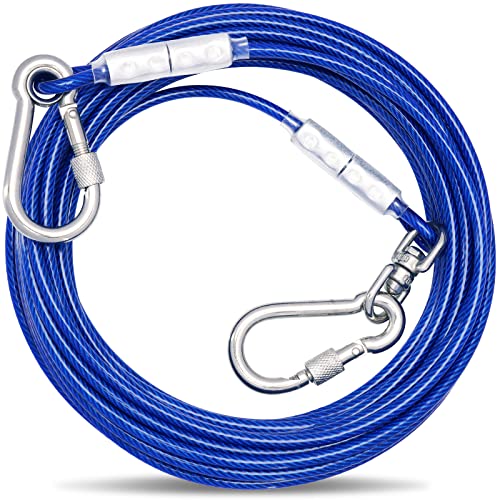Tie-Out Leinen für Hunde,3/6/9/15m Hundeleine für den Hof,Hofleine Leinen für Hunde(Blau,3M Tie-Out Leinen für Hunde,3/6/9/15m Hundeleine für den Hof,Hofleine Leinen für Hunde(Blau,3M von OH-JEWPHX
