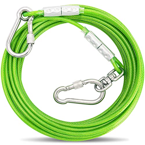 Tie-Out Leinen für Hunde,3/6/9/15m Hundeleine für den Hof,Hofleine Leinen für Hunde(Grün,15M Tie-Out Leinen für Hunde,3/6/9/15m Hundeleine für den Hof,Hofleine Leinen für Hunde(Grün,15M von OH-JEWPHX