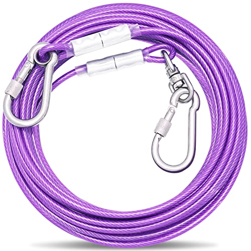 Tie-Out Leinen für Hunde,3/6/9/15m Hundeleine für den Hof,Hofleine Leinen für Hunde(Lila,9M Tie-Out Leinen für Hunde,3/6/9/15m Hundeleine für den Hof,Hofleine Leinen für Hunde(Lila,9M von OH-JEWPHX