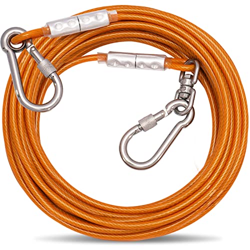 Tie-Out Leinen für Hunde,3/6/9/15m Hundeleine für den Hof,Hofleine Leinen für Hunde(Orange,9M Tie-Out Leinen für Hunde,3/6/9/15m Hundeleine für den Hof,Hofleine Leinen für Hunde(Orange,9M von OH-JEWPHX