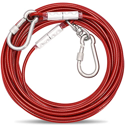 Tie-Out Leinen für Hunde,3/6/9/15m Hundeleine für den Hof,Hofleine Leinen für Hunde(Rot,3M Tie-Out Leinen für Hunde,3/6/9/15m Hundeleine für den Hof,Hofleine Leinen für Hunde(Rot,3M von OH-JEWPHX