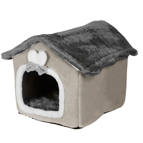 Katzenhöhle,Katzenhaus Für Draußen,Katzenbett Höhle Katzenhaus Outdoor Pet House Mit Abnehmbarem Matte Wasserdichtes Wetterfestes Faltbares Katzenbett Haustierbetten Gemütlicher (Braun, 42*34*38cm) Katzenhöhle,Katzenhaus Für Draußen,Katzenbett Höhle Katzenhaus Outdoor Pet House Mit Abnehmbarem Matte Wasserdichtes Wetterfestes Faltbares Katzenbett Haustierbetten Gemütlicher (Braun, 42*34*38cm) von OHMG