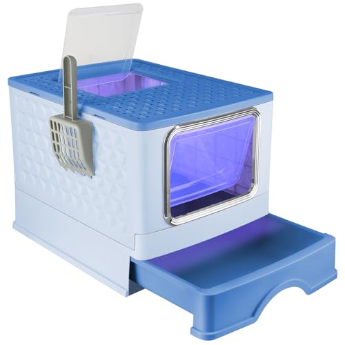 OHMG Selbstreinigende Katzentoilette, selbstreinigende Katzentoilette, Geruchsbeseitigung, automatische Katzentoilette mit abnehmbarem Sandcontroller, geruchshemmendes Bett OHMG Selbstreinigende Katzentoilette, selbstreinigende Katzentoilette, Geruchsbeseitigung, automatische Katzentoilette mit abnehmbarem Sandcontroller, geruchshemmendes Bett von OHMG