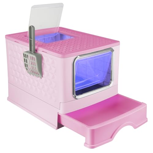 OHMG Selbstreinigende Katzentoilette, selbstreinigende Katzentoilette, Geruchsbeseitigung, automatische Katzentoilette mit abnehmbarem Sandcontroller, geruchshemmendes Bett OHMG Selbstreinigende Katzentoilette, selbstreinigende Katzentoilette, Geruchsbeseitigung, automatische Katzentoilette mit abnehmbarem Sandcontroller, geruchshemmendes Bett von OHMG