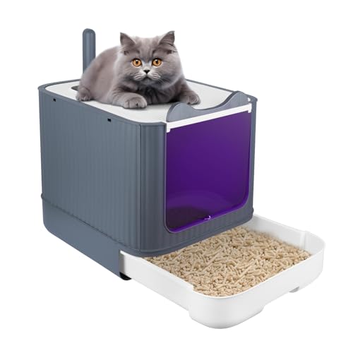 OHMG Selbstreinigende Katzentoilette,Katzenklo Selbstreinigend,Geruchsbeseitigung,Geschlossen Große Fassungsvermögen,Selbstreiniges Katzenklo,Cat Litter Box Katzen Klo Automatisch OHMG Selbstreinigende Katzentoilette,Katzenklo Selbstreinigend,Geruchsbeseitigung,Geschlossen Große Fassungsvermögen,Selbstreiniges Katzenklo,Cat Litter Box Katzen Klo Automatisch von OHMG