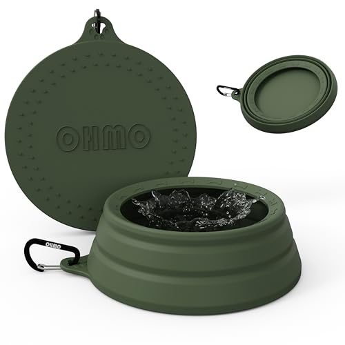 OHMO Auslaufsicherer, faltbarer Wassernapf für Hunde, groß, 1000 ml, für Autos, kein Spritzen, tragbare Näpfe für Hundereisen, Haustierzubehör für Autoreisen, Reisezubehör für Katzen OHMO Auslaufsicherer, faltbarer Wassernapf für Hunde, groß, 1000 ml, für Autos, kein Spritzen, tragbare Näpfe für Hundereisen, Haustierzubehör für Autoreisen, Reisezubehör für Katzen von OHMO