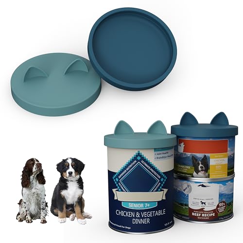 OHMO Dosendeckel Hundefutter, 75mm Silikon Deckel für Dosen für Tierfutter 400g, BPA-frei, Dunkelblau&Hellblau, 2er-Set OHMO Dosendeckel Hundefutter, 75mm Silikon Deckel für Dosen für Tierfutter 400g, BPA-frei, Dunkelblau&Hellblau, 2er-Set von OHMO