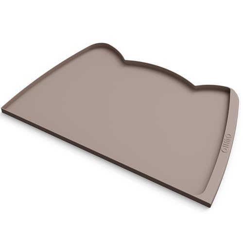 OHMO Napfunterlage für Hunde und Katze, 60x38cm Katzenklo Matte, Unterlage für Katzennapf, rutschfeste Futterunterlage aus Silikon, Wasserdicht OHMO Napfunterlage für Hunde und Katze, 60x38cm Katzenklo Matte, Unterlage für Katzennapf, rutschfeste Futterunterlage aus Silikon, Wasserdicht von OHMO