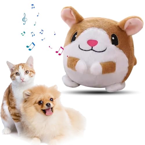 OHaGin Active Moving Pet Plush Toy, Hundespielzeug, Hundespielzeug, unzerstörbar, Active Moving Pet Plush Toy, Hundespielzeug aus Plüsch, waschbar (Hamster) von OHaGin