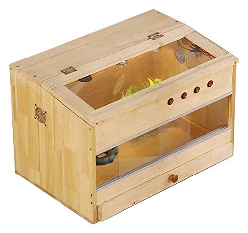 Reptilien-Futterbox, Amphibientank, Büro-Reptilien-Terrarium, Reptilien-Livefood-Box aus massivem Holz, Reptilien-Zuchtbox von OHaGin