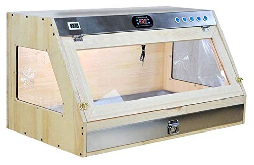 Tragbarer Kleiner Amphibientank, Büro-Reptilien-Terrarium, Kiefern-Reptilienbox, Eidechsen-Spinnen-Schildkröten-Schlangenkäfig-Uhrtank von OHaGin