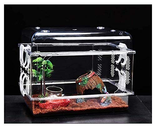 Zuchtbox für Amphibien, Büro-Reptilien-Terrarium, Acryl-Terrarium, Reptilienbox, Reptilien-Zuchtbox-Insekten-Futtertank von OHaGin