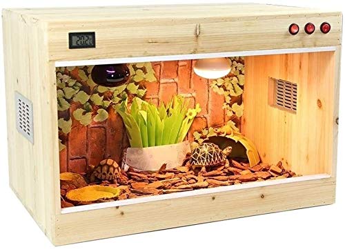 Zuchtbox für Amphibien, Büro-Reptilien-Terrarium, belüftete Box, Zuchtansicht, Lebensraum für Eidechsen, Schildkröten, Schlangenkäfige von OHaGin