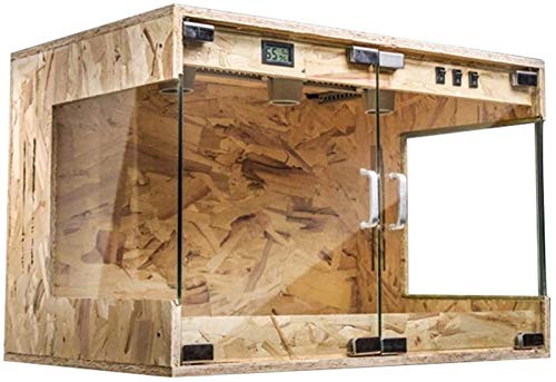 Zuchtbox für Amphibien, Büro-Reptilien-Vivarium-Terrarium, Kleiner Reptilien-Box-Anzug, warmes, belüftetes Haustierhaus von OHaGin