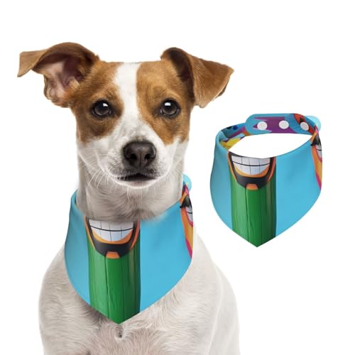 Doppelseitiges Hundehalstuch aus Baumwolle, für Mädchen und Jungen, waschbar, Cartoon-Muster, für kleine, mittelgroße und große Hunde, Katzen, Haustiere, Größe M Doppelseitiges Hundehalstuch aus Baumwolle, für Mädchen und Jungen, waschbar, Cartoon-Muster, für kleine, mittelgroße und große Hunde, Katzen, Haustiere, Größe M von OIBNKCN