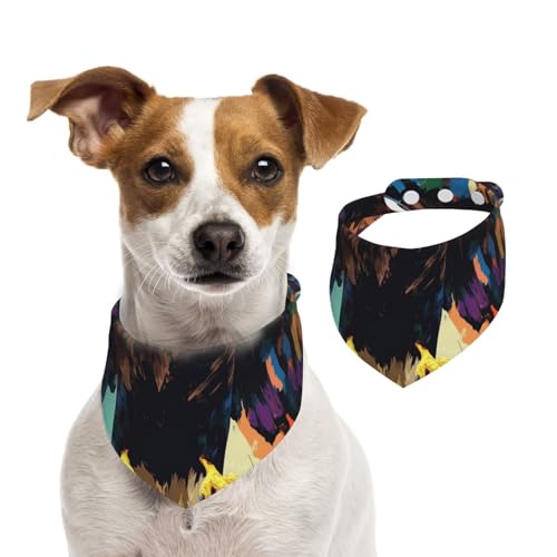 Doppelseitiges Hundehalstuch aus Baumwolle, für Mädchen und Jungen, waschbar, Motiv: Der schreiende Adler, fliegender Hund, Schal, Lätzchen für kleine, mittelgroße und große Hunde, Katzen, Haustiere Doppelseitiges Hundehalstuch aus Baumwolle, für Mädchen und Jungen, waschbar, Motiv: Der schreiende Adler, fliegender Hund, Schal, Lätzchen für kleine, mittelgroße und große Hunde, Katzen, Haustiere von OIBNKCN